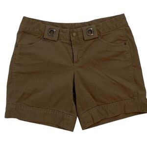 Athleta brown Kick it grommet cotton shorts